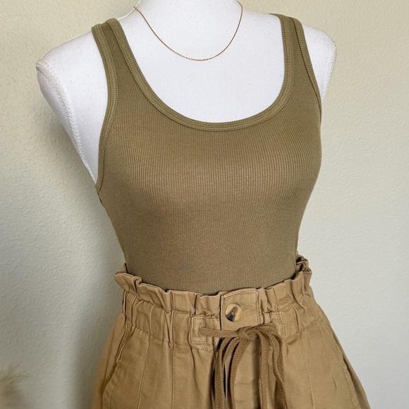 Zenana - Olive Ribbed Razor Back Tank Top - Picture 9 of 11